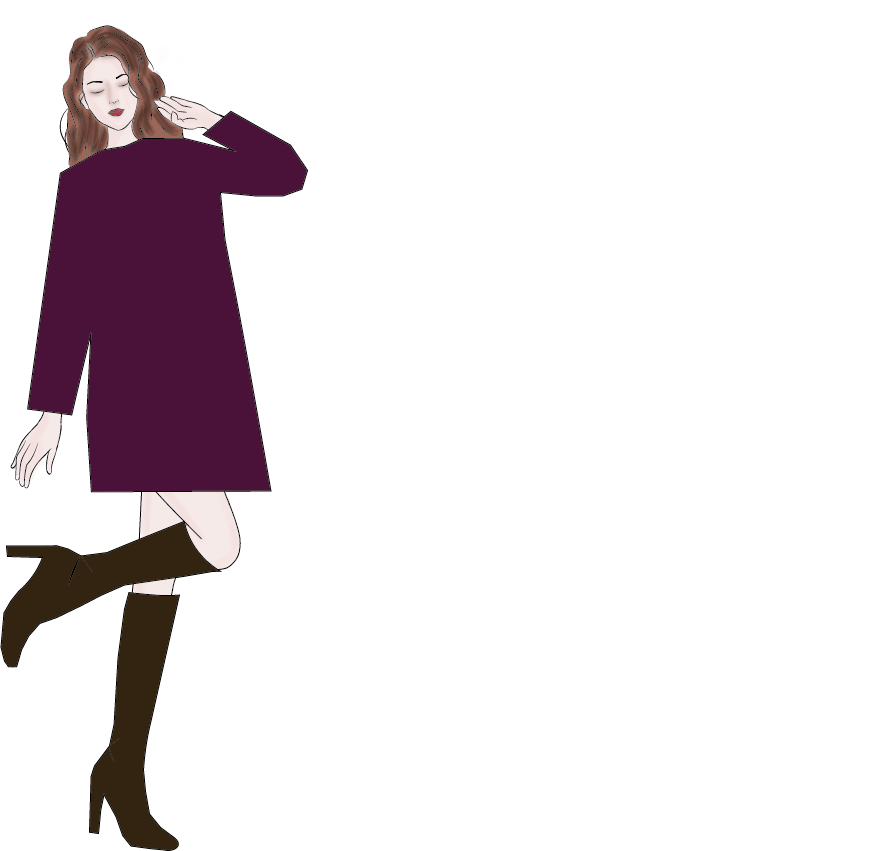 Jersey Borgoña Mujer De Puntillas